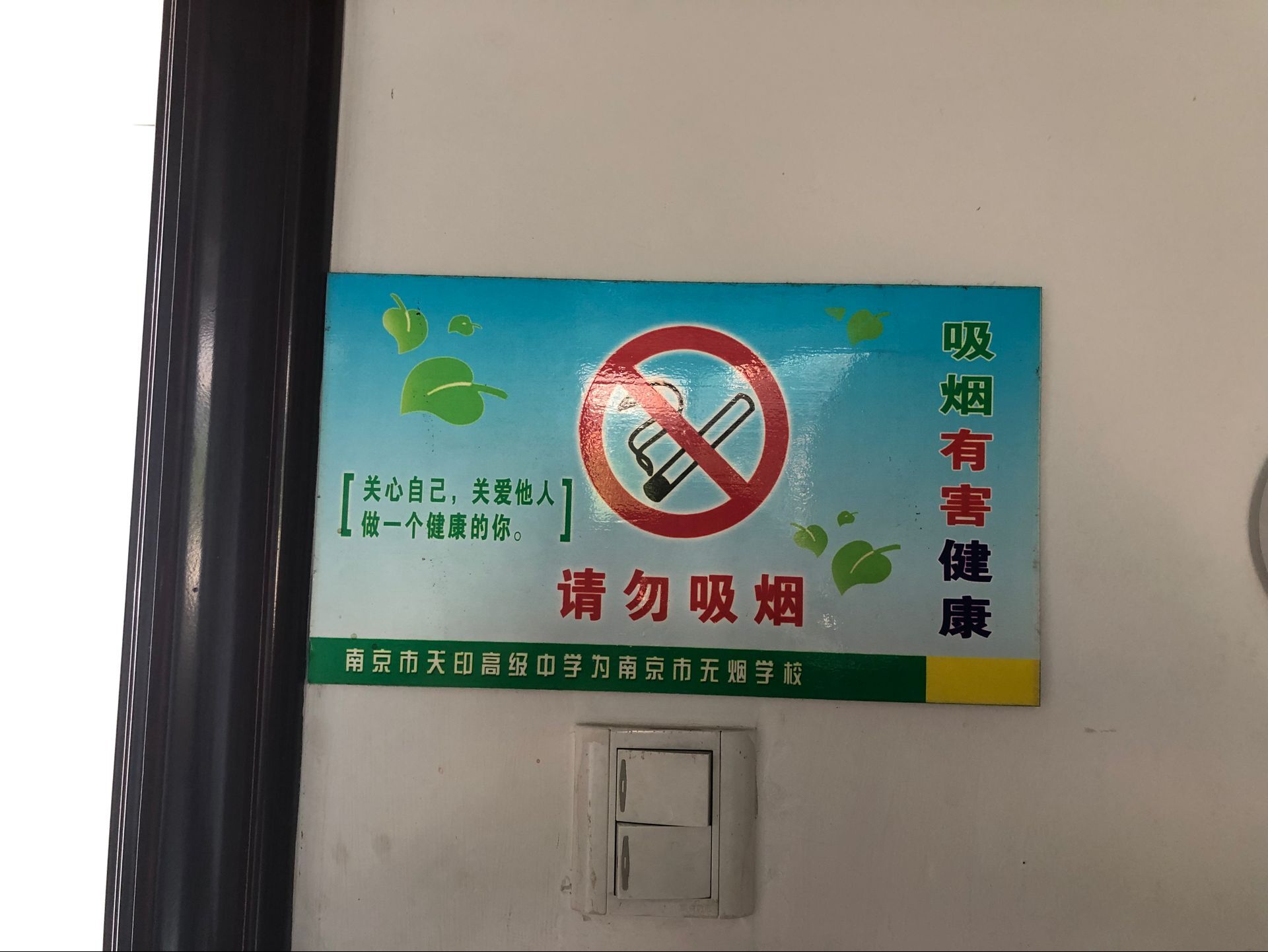 （2019年05月31日）南京市天印高级中学开展世界无烟日活动照片1.jpg